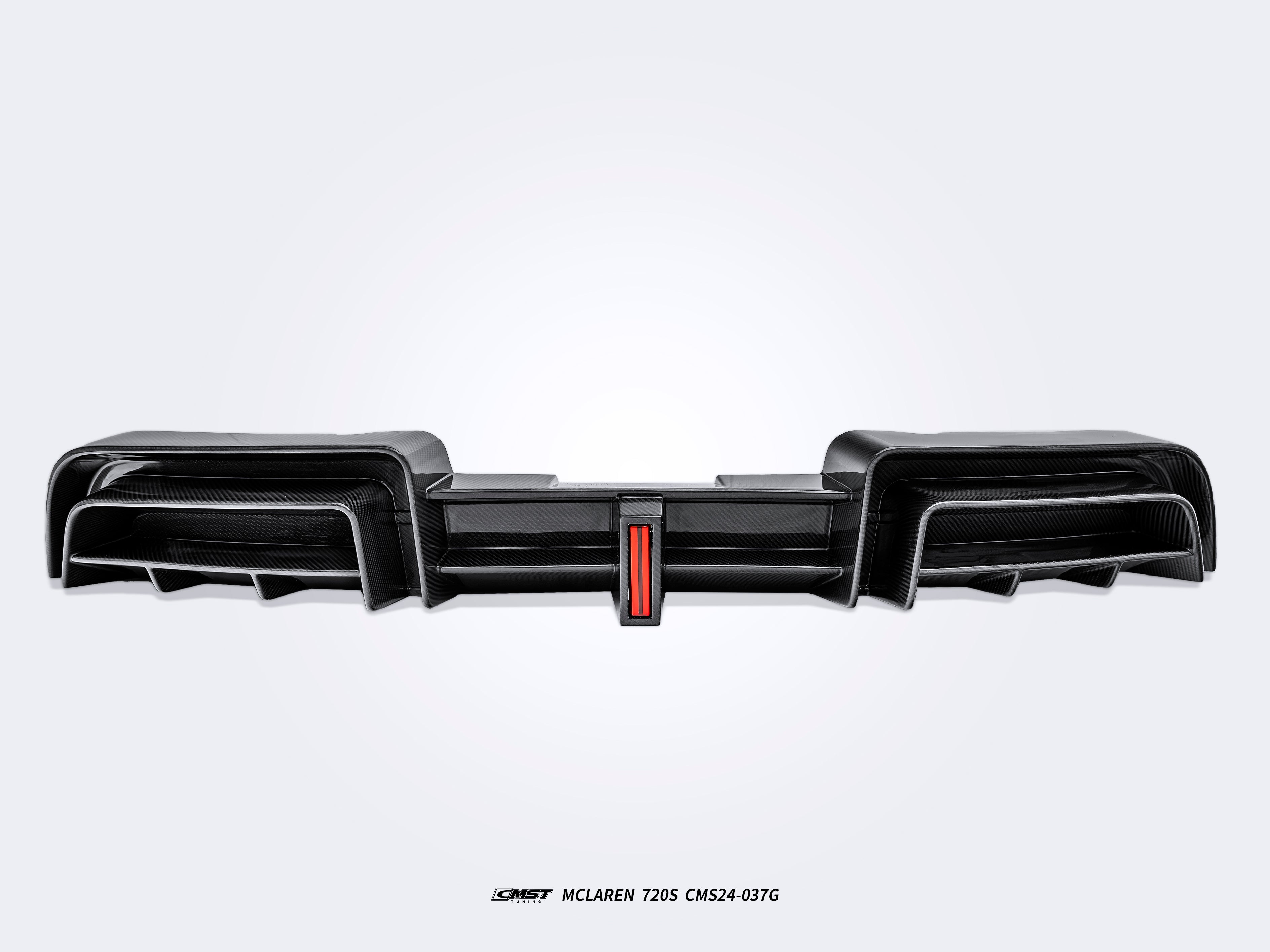 McLaren 720S 2018 2019 2020 2021 2022 2023 with Aftermarket Parts - V2 Rear Diffuser Carbon Fiber / FRP from CMST Tuning