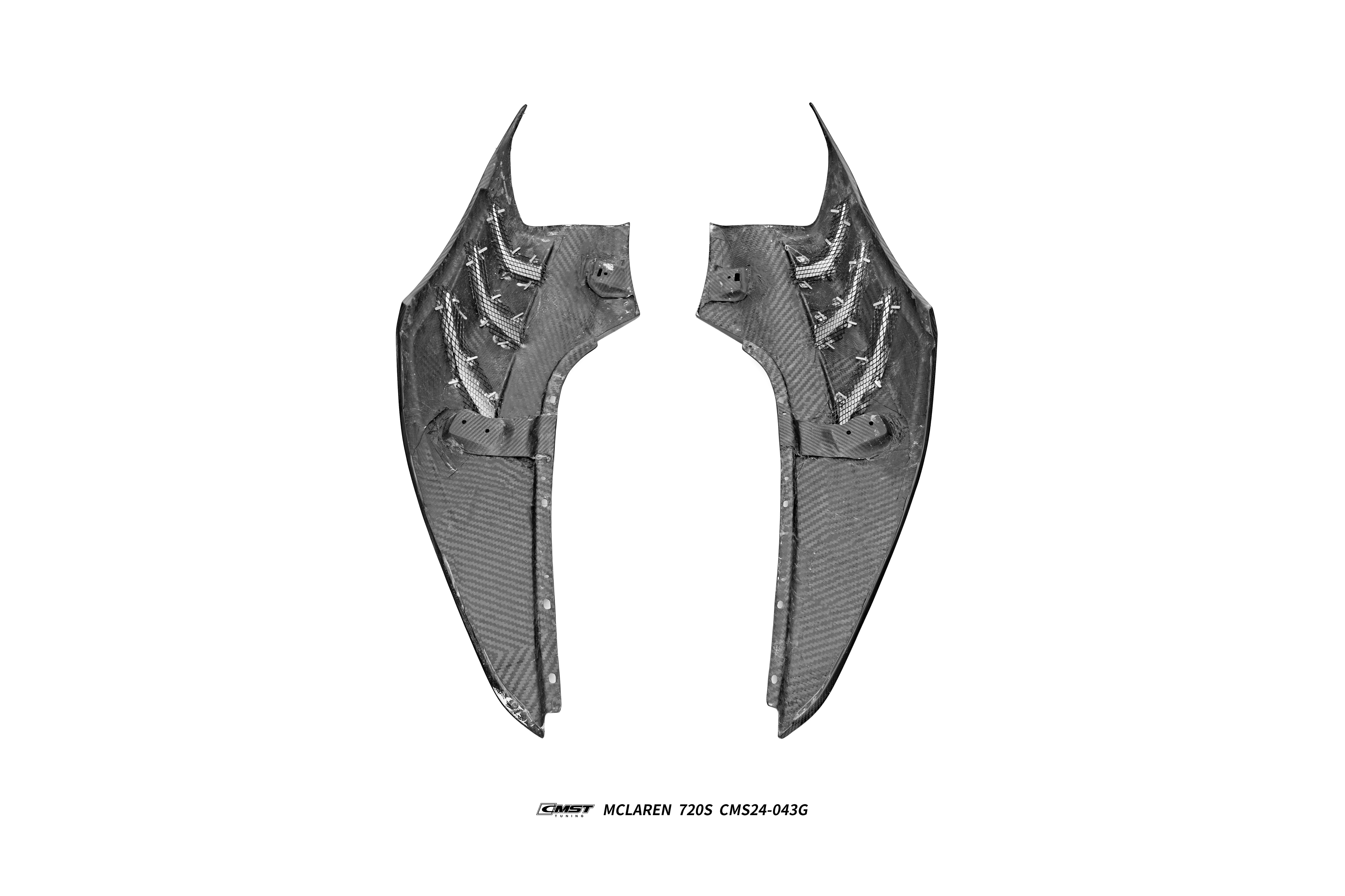 McLaren 720S 2018 2019 2020 2021 2022 2023 & 750S 2024-ON & 765LT 2021 2022 with Aftermarket Parts - Front Fenders Carbon Fiber / FRP from CMST Tuning