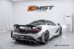 McLaren 720s 2018 2019 2020 2021 2022 2023  with Aftermarket Parts - 765lt Conversion Rear Bumper Vents Pre-preg Carbon Fiber / FRP from CMST Tuning