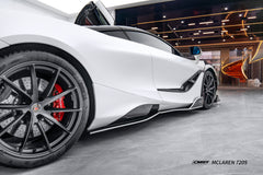 McLaren 720s 2018 2019 2020 2021 2022 2023 & 765LT 2021 2022 & 750s 2024 with Aftermarket Parts - 765lt Conversion Side Skirts Carbon Fiber / FRP from CMST Tuning