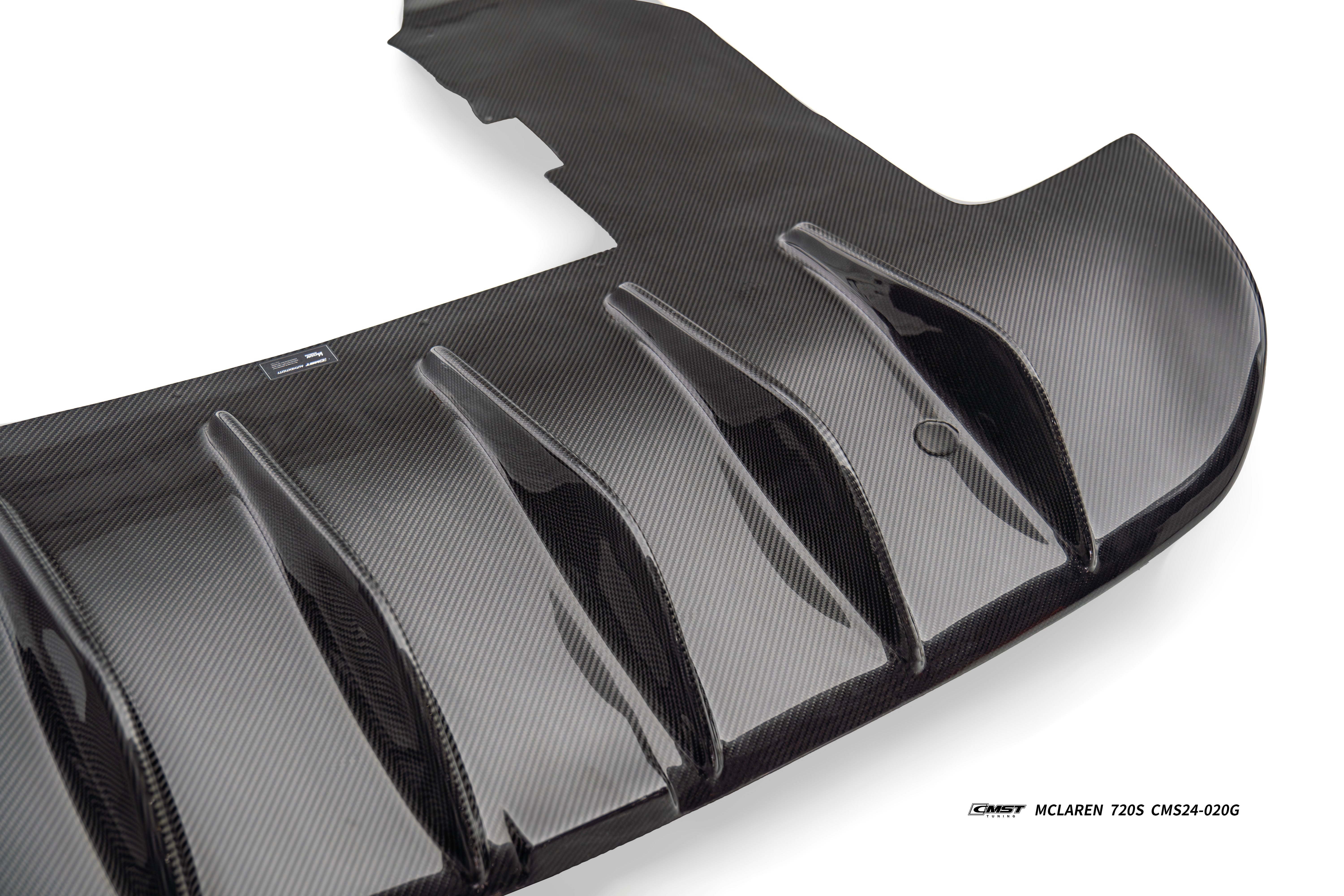 McLaren 720s 2018 2019 2020 2021 2022 2023  with Aftermarket Parts - 765lt Conversion Rear Bumper & Rear Diffuser & Rear Canards Carbon Fiber / FRP from CMST Tuning