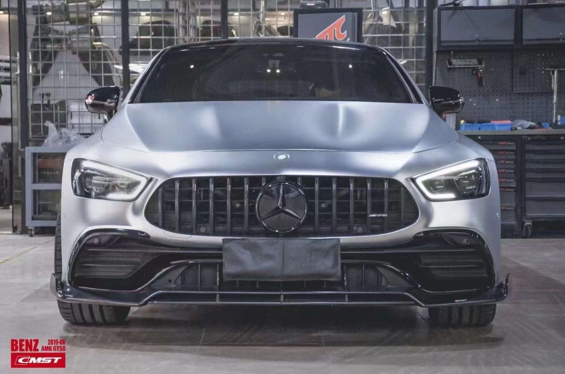 Mercedes Benz AMG GT 4 Door GT53 GT43 GT50 X290 2019-ON with Aftermarket Parts - Front Lip Splitter Carbon Fiber / FRP from CMST Tuning