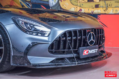 Mercedes Benz AMG GT GTS GTC C190 2016-2021 (designed to work with CMST Black Series Style Front Fenders, corner small lips would need to be shaved off for fitment with OEM fenders, 3 point star not included) with Aftermarket Parts - Front Bumper Set Carbon Fiber / FRP from CMST Tuning