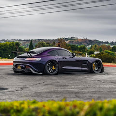Mercedes Benz AMG GT Base GTS GTC C190 2016 2017 2018 2019 2020 2021 with Aftermarket Parts - V2 Rear Wing Carbon Fiber / FRP from CMST Tuning