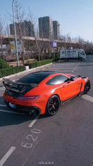 Mercedes Benz AMG GT GTS C190 2016 2017 2018 2019 2020 2021 with Aftermarket Parts - Black Series Rear Bumper & Diffuser Carbon Fiber / FRP from CMST Tuning