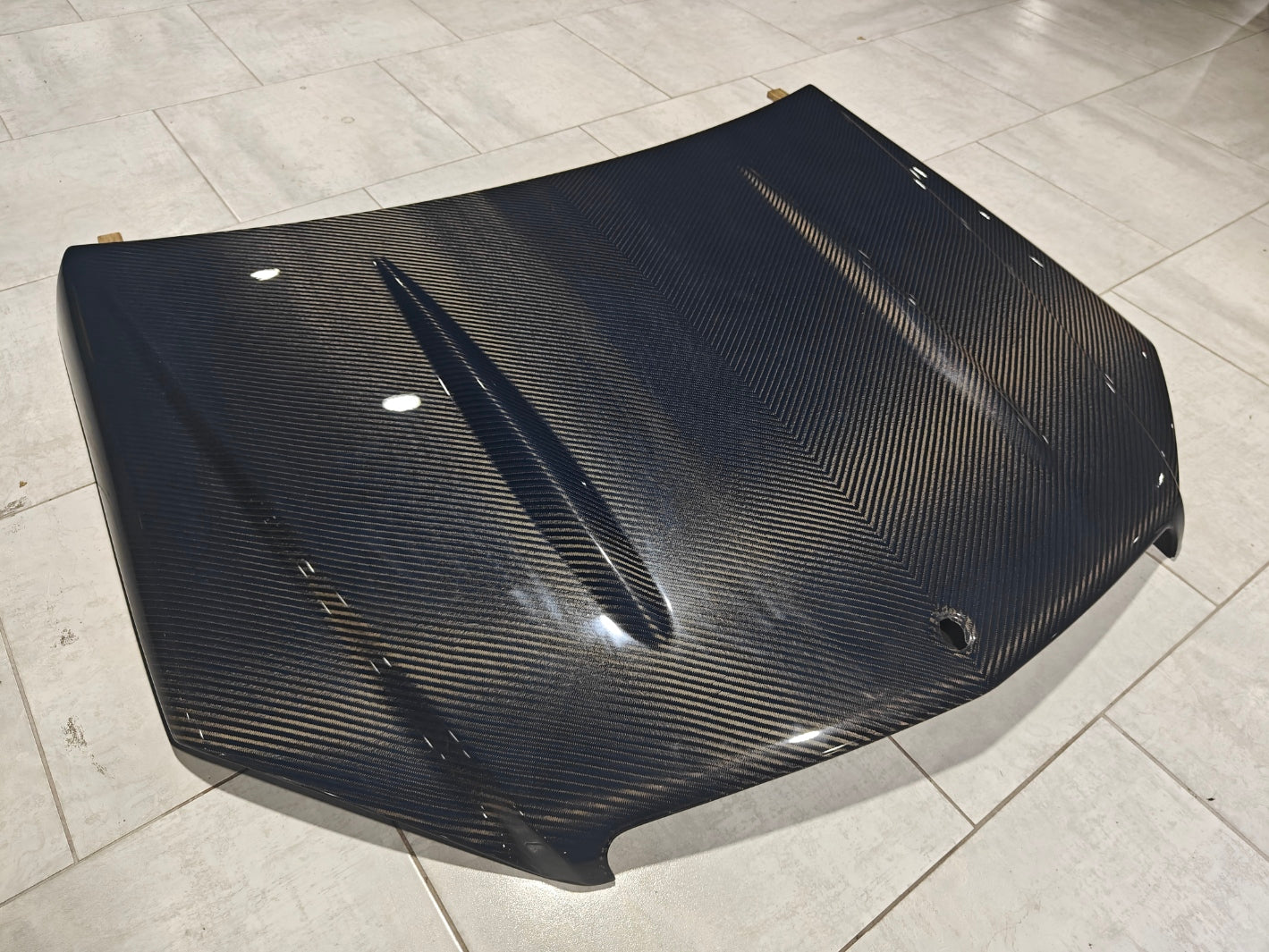 Mercedes Benz C-Class C300 C280 W204 Pre-Facelift 2007 2008 2009 2010 2011 with Aftermarket Parts - Hood Carbon Fiber from CMST Tuning