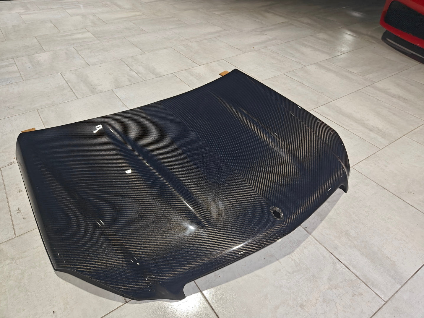 Mercedes Benz C-Class C350 C300 C250 Luxury Sport W204 Facelift 2012 2013 2014 with Aftermarket Parts - Hood Carbon Fiber from CMST Tuning