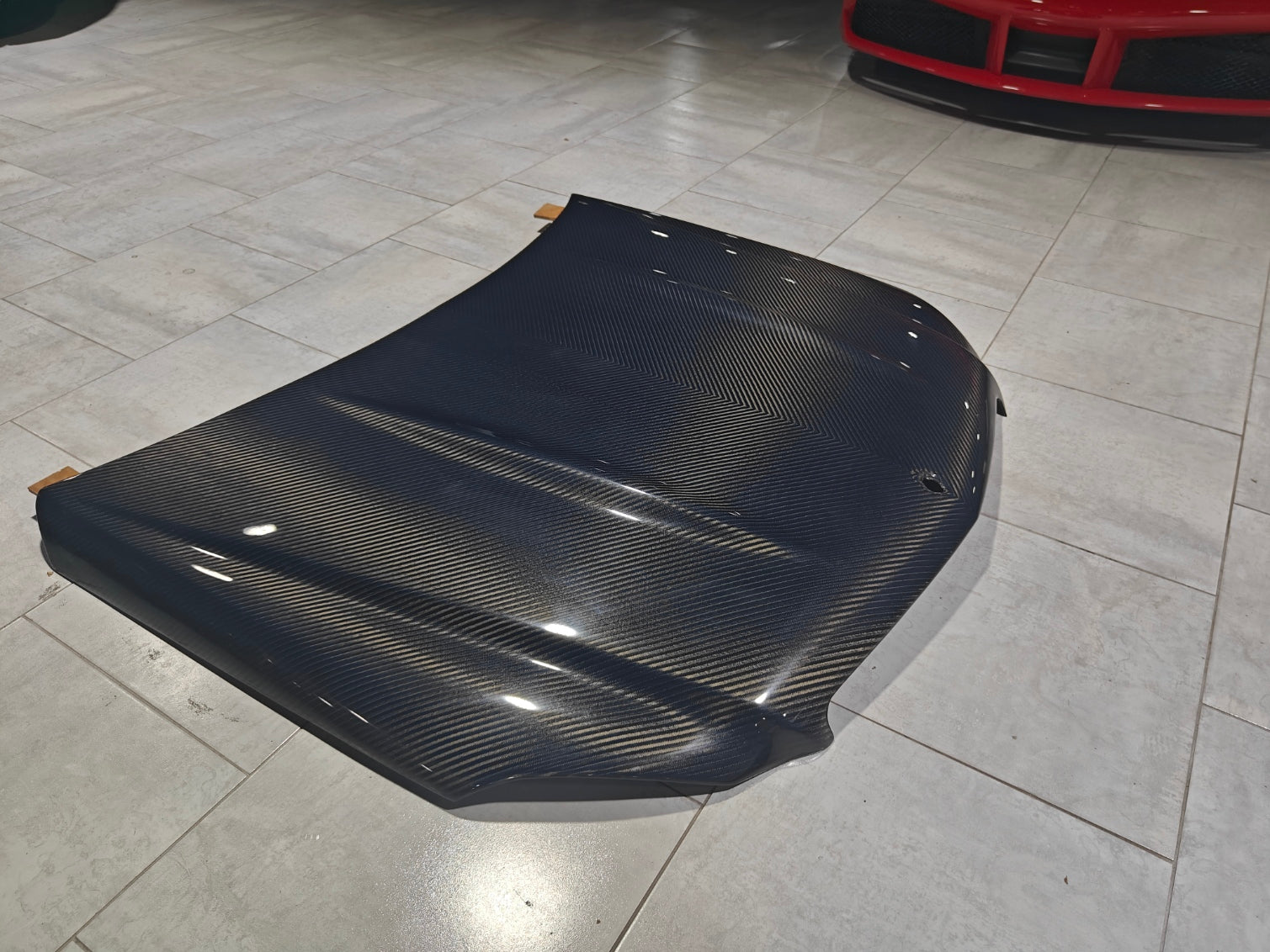 Mercedes Benz C-Class C350 C300 C250 Luxury Sport W204 Facelift 2012 2013 2014 with Aftermarket Parts - Hood Carbon Fiber from CMST Tuning
