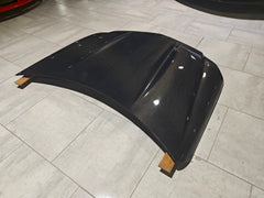 Mercedes Benz C-Class C350 C300 C250 Luxury Sport W204 Facelift 2012 2013 2014 with Aftermarket Parts - Hood Carbon Fiber from CMST Tuning