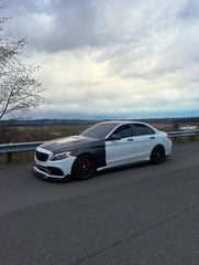 Mercedes Benz C63/C63S AMG W205 with Aftermarket Parts - 2015 2016 2017 2018 2019 2020 2021 Hood Bonnet Carbon Fiber / FRP from CMST Tuning