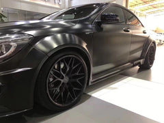 Mercedes Benz CLA45 AMG CLA250 C117 (fitment for CLA250 requires sport package bumper)  2014 2015 2016 with Aftermarket Parts - Widebody Front Wheel Archs Fender Flares & Intake Vent Valances & Rear Fender Flares Carbon Fiber / FRP from CMST Tuning