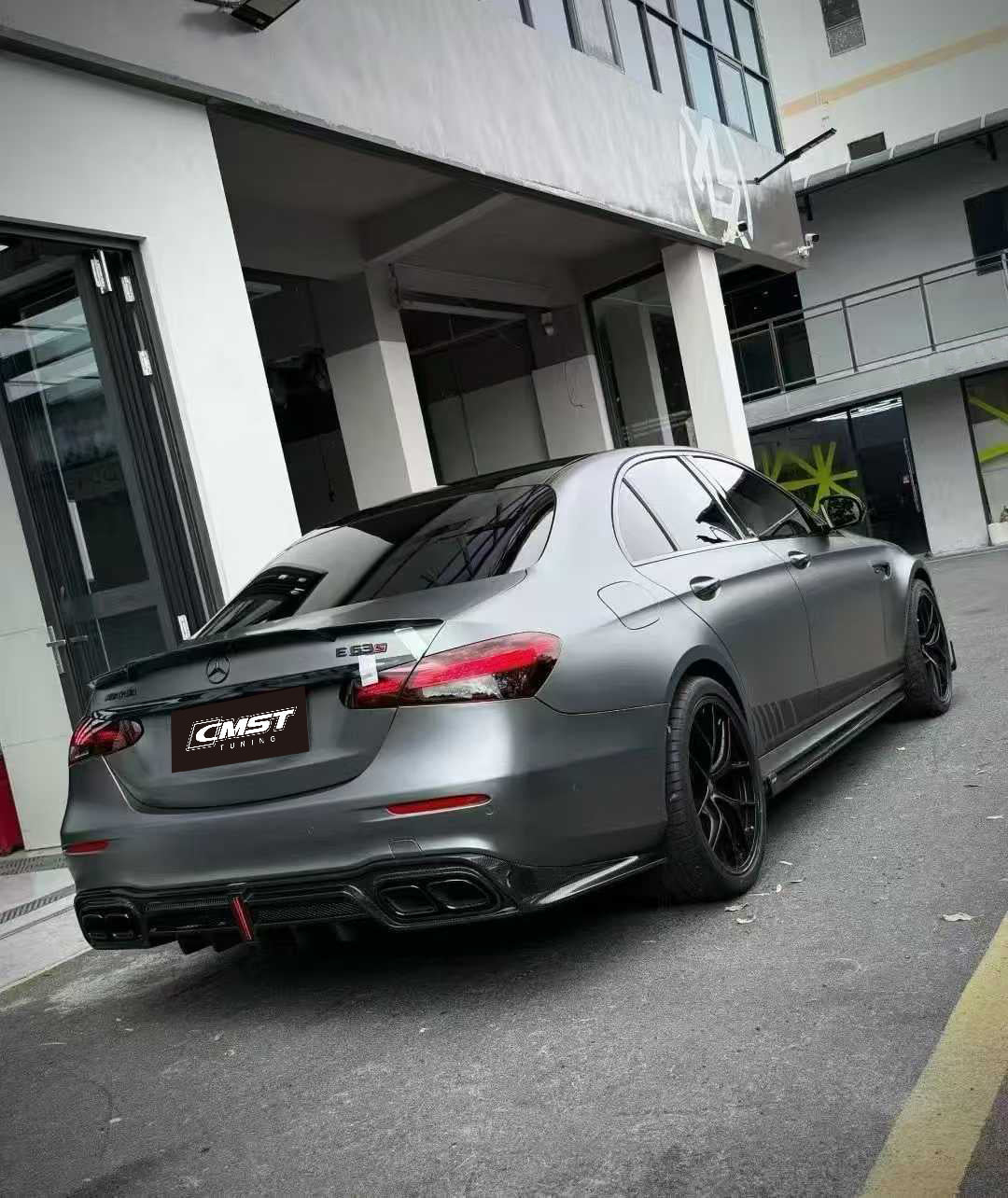 Mercedes Benz E-Class E63S E63 E53 E43 AMG E550 E450 E400 E350 E300 W213 2017 2018 2019 2020 2021 2022 2023 with Aftermarket Parts - Side Skirts Pre-preg Carbon Fiber / FRP from CMST Tuning
