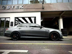 Mercedes Benz E-Class E63S E63 E53 E43 AMG E550 E450 E400 E350 E300 W213 2017 2018 2019 2020 2021 2022 2023 with Aftermarket Parts - Side Skirts Pre-preg Carbon Fiber / FRP from CMST Tuning