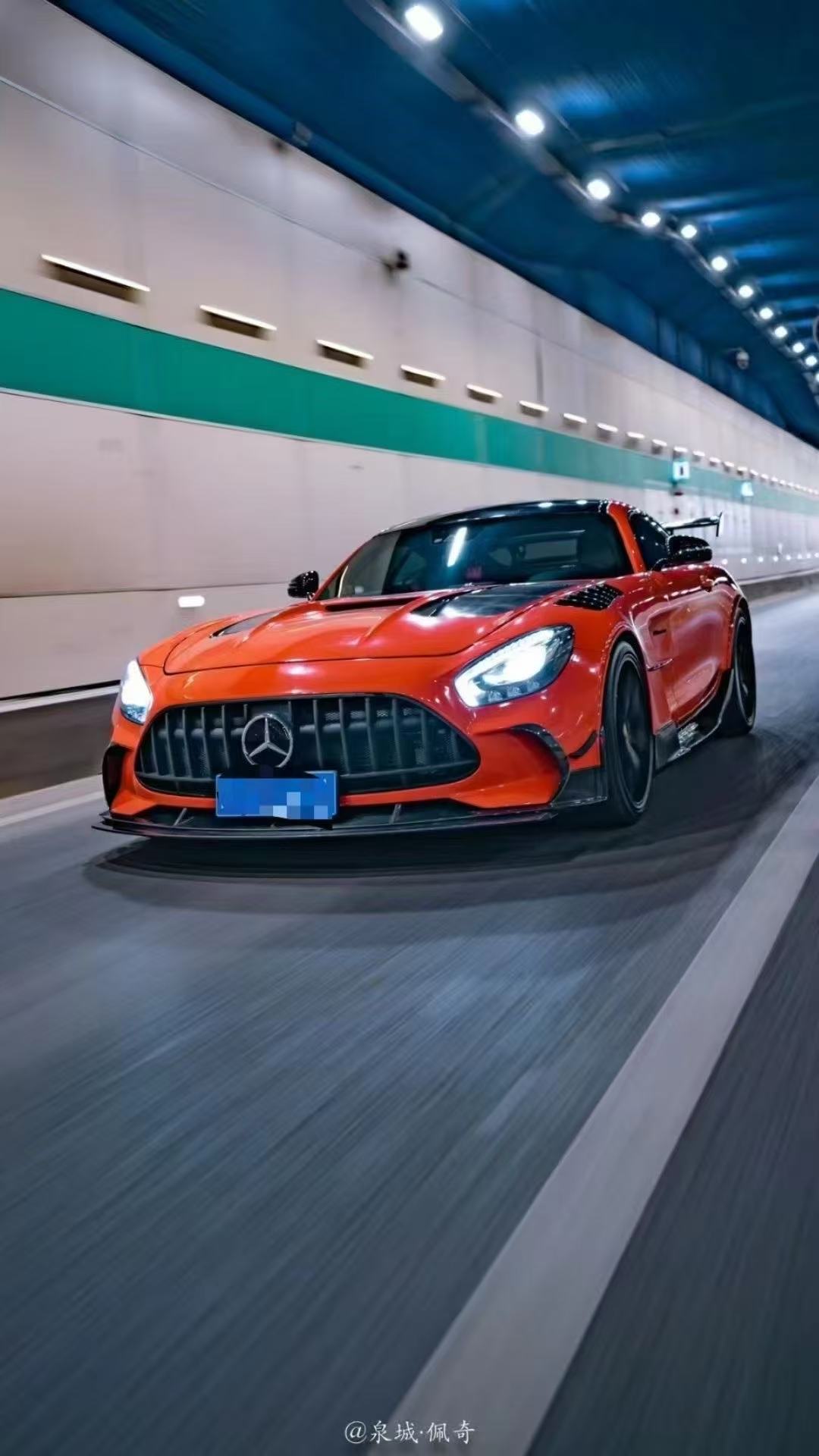 Mercedes Benz AMG GT GTS GTC GTR C190 2016 2017 2018 2019 2020 2021 (designed to work with CMST Black Series Style Front Bumper, small wider lips would need to be shaved off for fitment with OEM width bumper) with Aftermarket Parts - Front Fenders Carbon Fiber / FRP from CMST Tuning