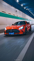 Mercedes Benz AMG GT GTS GTC GTR C190 2016 2017 2018 2019 2020 2021 (designed to work with CMST Black Series Style Front Bumper, small wider lips would need to be shaved off for fitment with OEM width bumper) with Aftermarket Parts - Front Fenders Carbon Fiber / FRP from CMST Tuning