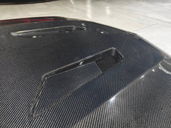 Mercedes Benz W204 C63 AMG Facelift 2012 2013 2014 with Aftermarket Parts - Hood Carbon Fiber from CMST Tuning