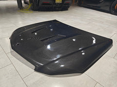 Mercedes Benz W204 C63 AMG Facelift 2012 2013 2014 with Aftermarket Parts - Hood Carbon Fiber from CMST Tuning