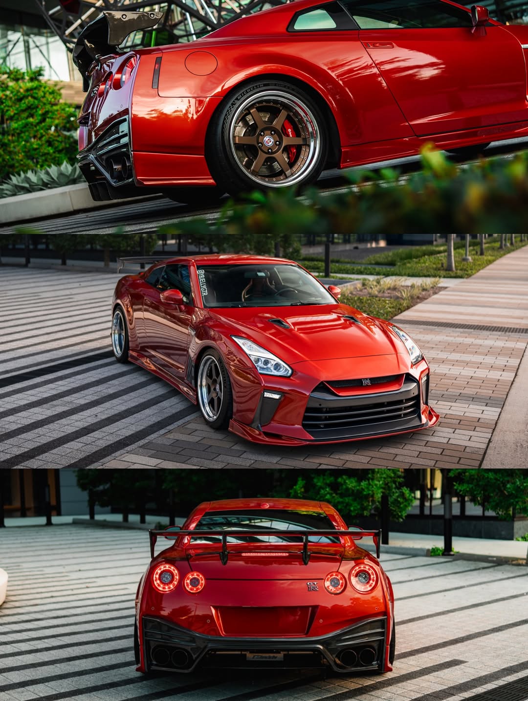 Nissan GTR Nismo T-Spec Black Edition Track Edition Premium Pure 2008 2009 2010 2011 2012 2013 2014 2015 2016 2017 2018 2019 2020 2021 2022 2023 (2017+ rear bumper is required for 2008 2009 2010 2011 2012 2013 2014 2015 2016 model year) with Aftermarket Parts - Nismo Style Rear Bumper & Diffuser Carbon Fiber / FRP / PP from CMST Tuning