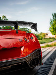 Nissan GTR Nismo T-Spec Black Edition Track Edition Premium Pure 2008 2009 2010 2011 2012 2013 2014 2015 2016 2017 2018 2019 2020 2021 2022 2023 (2017+ rear bumper is required for 2008 2009 2010 2011 2012 2013 2014 2015 2016 model year) with Aftermarket Parts - Nismo Style Rear Bumper & Diffuser Carbon Fiber / FRP / PP from CMST Tuning