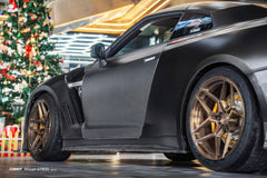 Nissan GTR R35 CBA DBA EBA 2008 2009 2010 2011 2012 2013 2014 2015 2016 with Aftermarket Parts - Doors Dry Pre-preg Carbon Fiber from CMST Tuning