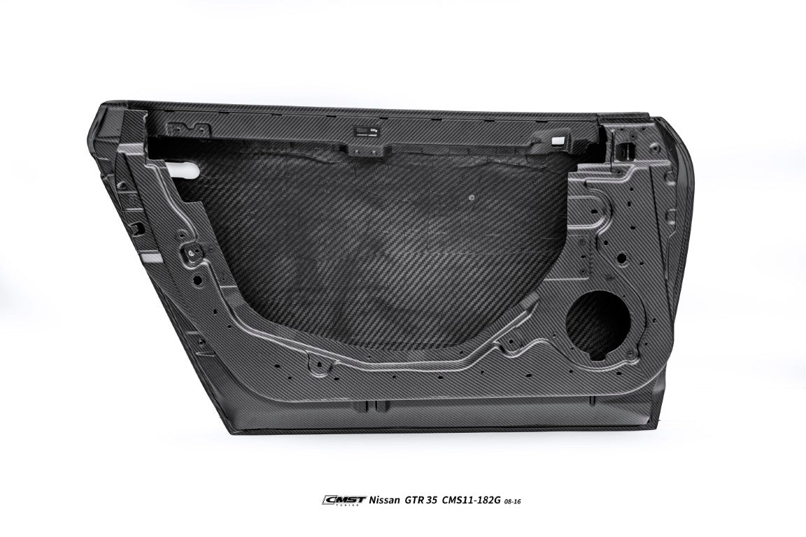 Nissan GTR R35 CBA DBA EBA 2008 2009 2010 2011 2012 2013 2014 2015 2016 with Aftermarket Parts - Doors Dry Pre-preg Carbon Fiber from CMST Tuning