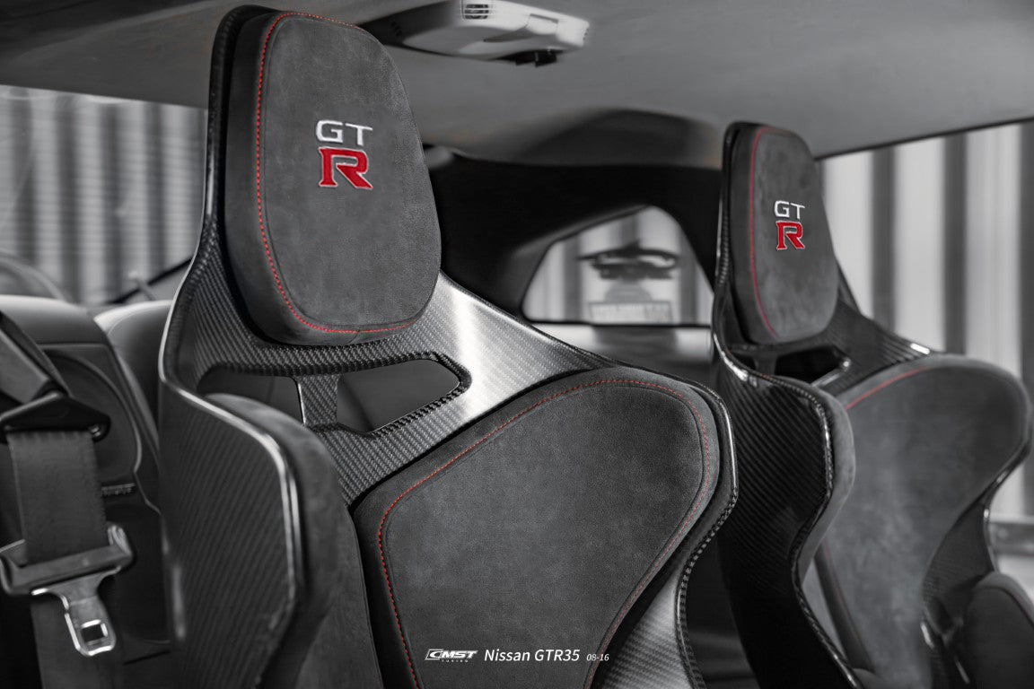 Nissan GTR R35 CBA DBA EBA 2008 2009 2010 2011 2012 2013 2014 2015 2016 with Aftermarket Parts - Seat Dry Pre-preg Carbon Fiber from CMST Tuning