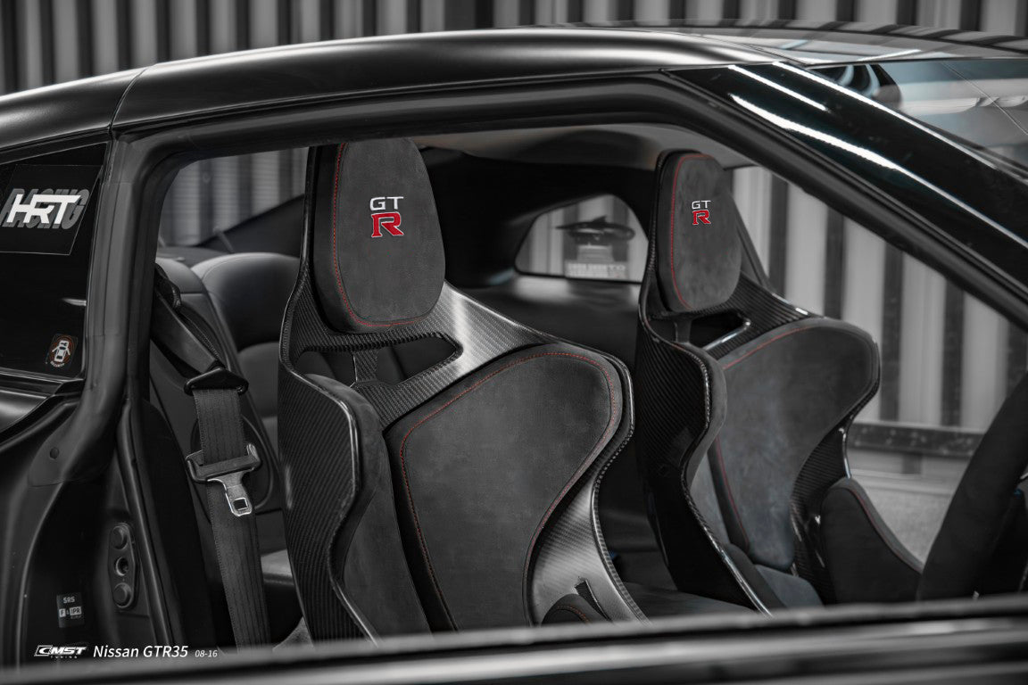 Nissan GTR R35 CBA DBA EBA 2008 2009 2010 2011 2012 2013 2014 2015 2016 with Aftermarket Parts - Seat Dry Pre-preg Carbon Fiber from CMST Tuning