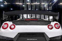 Nissan GTR R35 CBA DBA EBA 2008 2009 2010 2011 2012 2013 2014 2015 2016 2017 2018 2019 2020 2021 2022 2023 2024 with Aftermarket Parts - 2024 NISMO Style Rear Spoiler Carbon Fiber / FRP from CMST Tuning