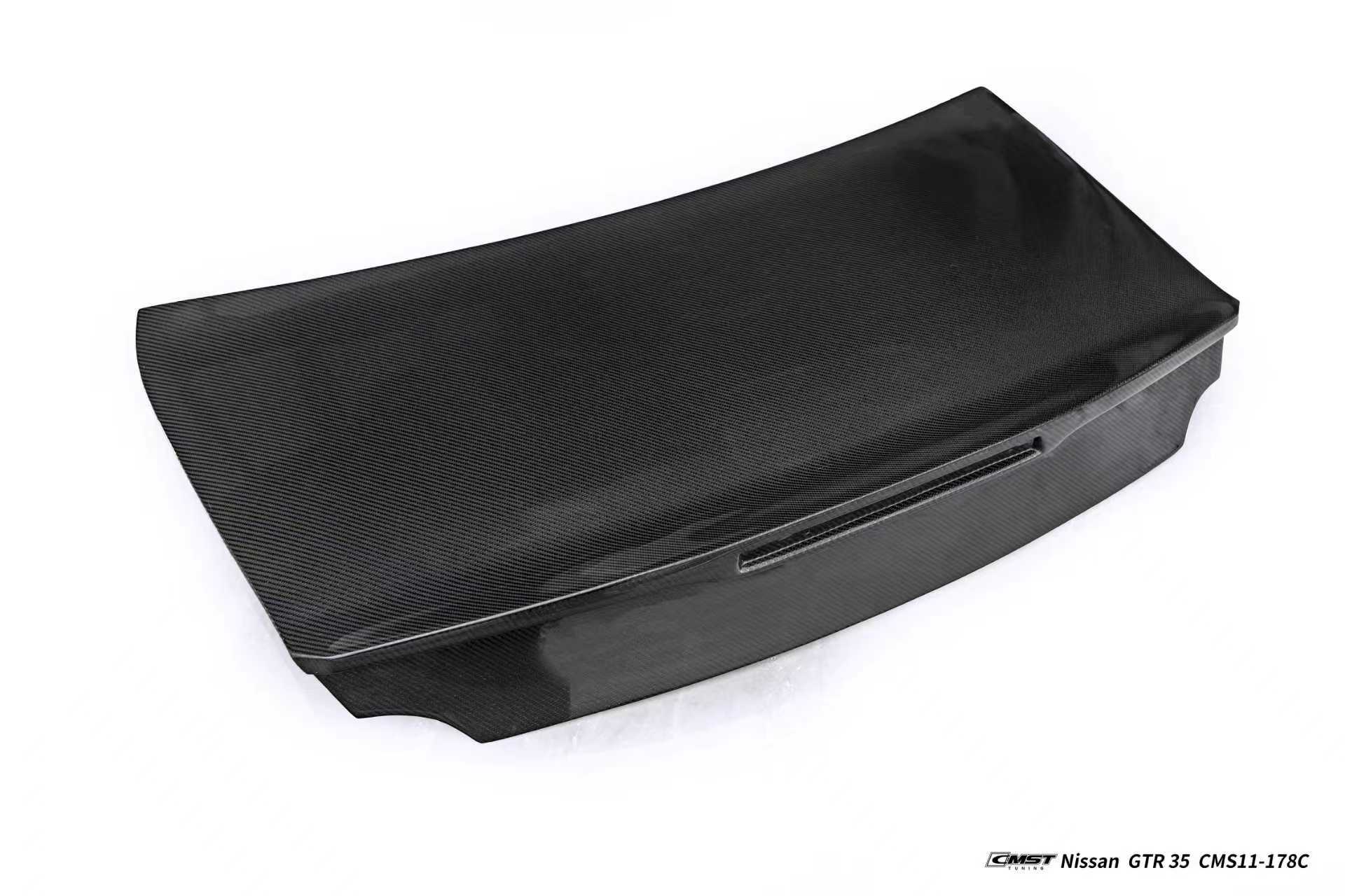 Nissan GTR R35 CBA DBA EBA 2008 2009 2010 2011 2012 2013 2014 2015 2016 2017 2018 2019 2020 2021 2022 2023 2024 with Aftermarket Parts - 2024 NISMO Style Trunk Carbon Fiber / FRP from CMST Tuning