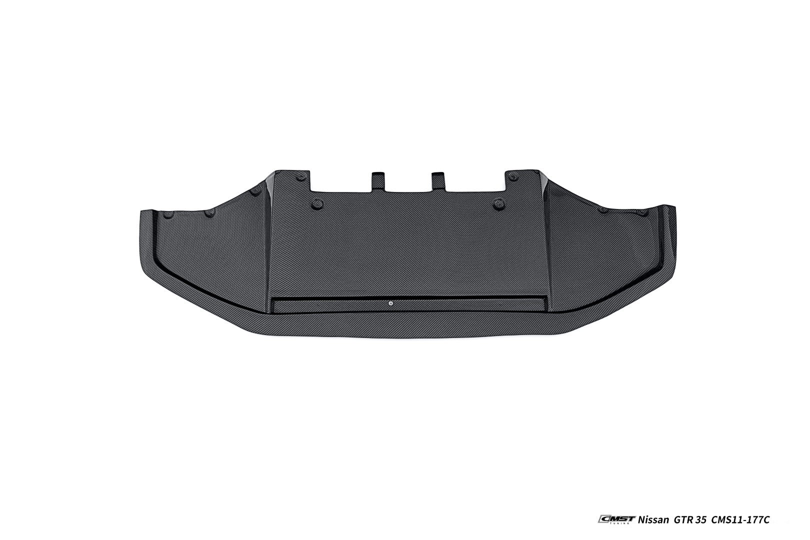 Nissan GTR R35 CBA DBA EBA 2008 2009 2010 2011 2012 2013 2014 2015 2016 2017 2018 2019 2020 2021 2022 2023 2024 (for installation on 2017-2024 vehicles, 2008-2016 hood is recommended) with Aftermarket Parts - HORIZON Front Bumper & Undertray Carbon Fiber / FRP from CMST Tuning