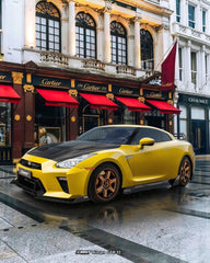 Nissan GTR R35 CBA DBA EBA 2008 2009 2010 2011 2012 2013 2014 2015 2016 2017 2018 2019 2020 2021 2022 2023 2024 (for installation on 2017-2024 vehicles, 2008-2016 hood is recommended) with Aftermarket Parts - HORIZON Front Bumper & Undertray Carbon Fiber / FRP from CMST Tuning