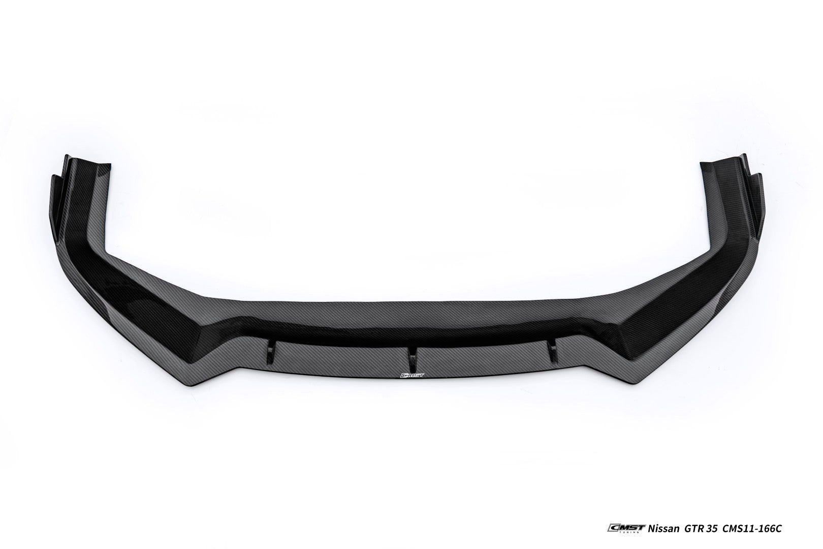 Nissan GTR R35 CBA DBA EBA 2008-2024 with Aftermarket Parts - HORIZON Narrow body &  Widebody Front Lip Carbon Fiber / FRP from CMST Tuning