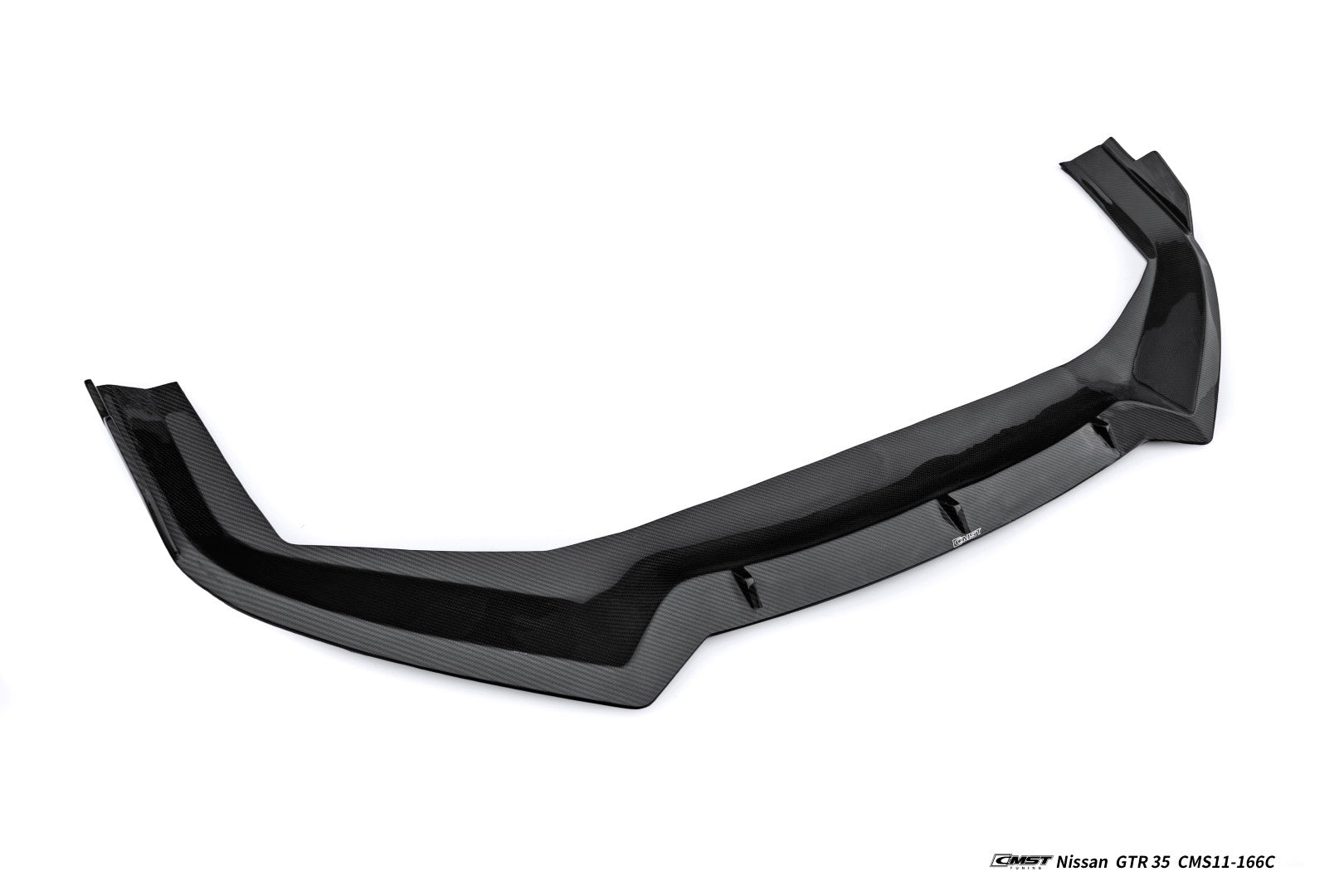 Nissan GTR R35 CBA DBA EBA 2008-2024 with Aftermarket Parts - HORIZON Narrow body &  Widebody Front Lip Carbon Fiber / FRP from CMST Tuning