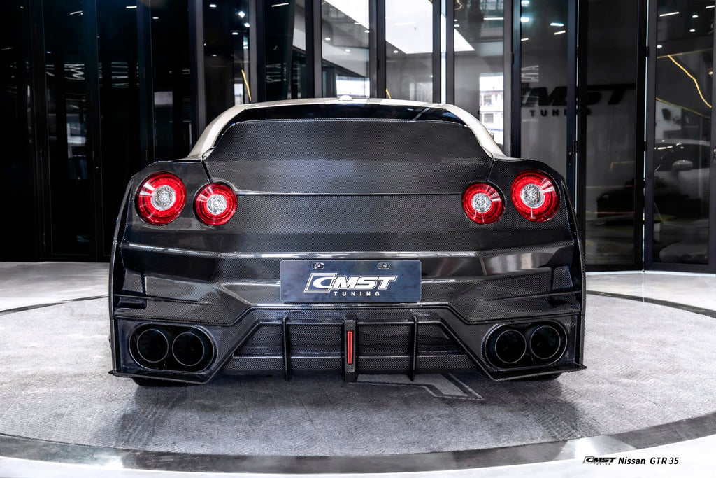 Nissan GTR R35 Aftermarket Parts - CMST Tuning Bumper & Diffuser ...