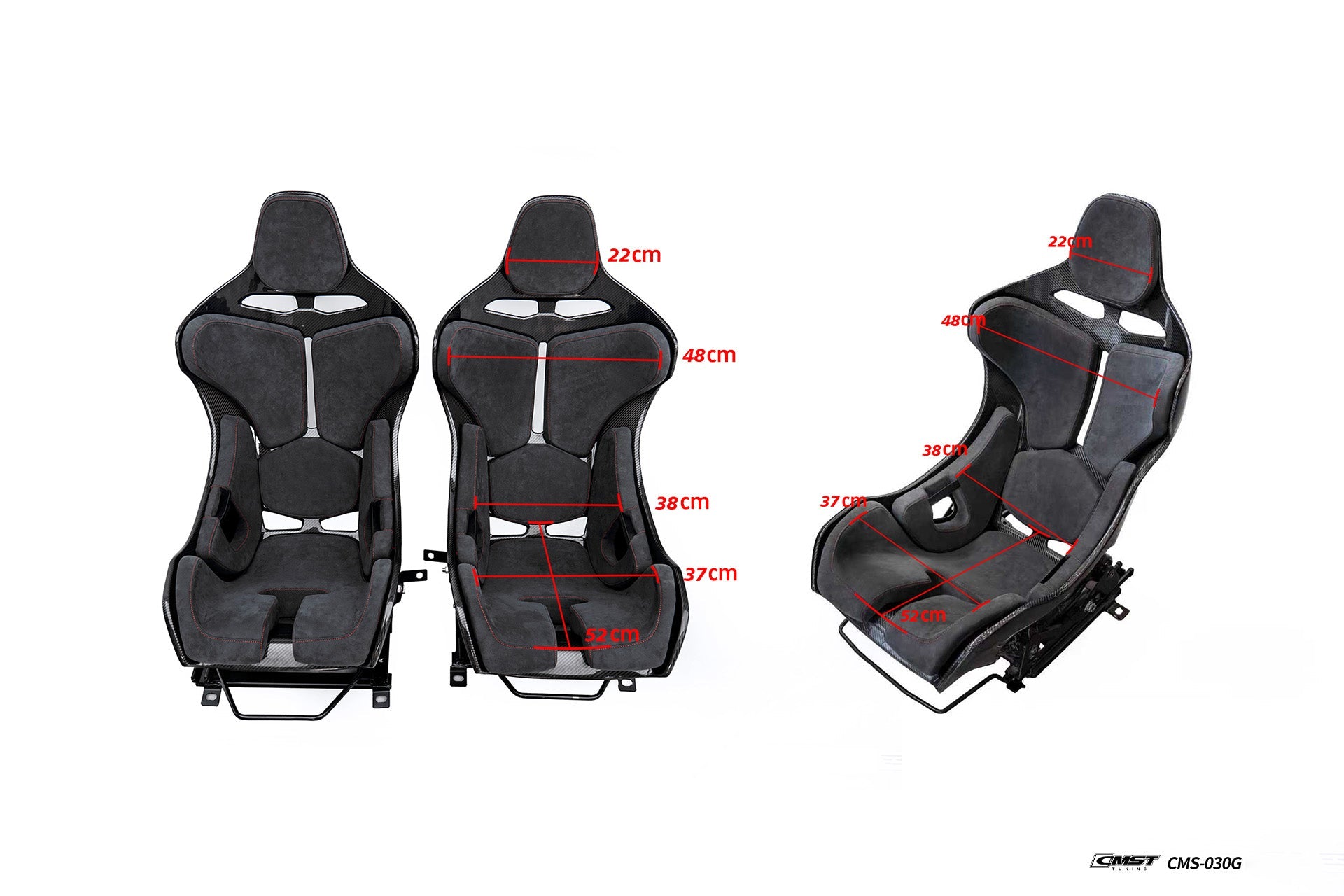 Nissan GTR R35 CBA DBA EBA 2008 2009 2010 2011 2012 2013 2014 2015 2016 with Aftermarket Parts - Seat Dry Pre-preg Carbon Fiber from CMST Tuning
