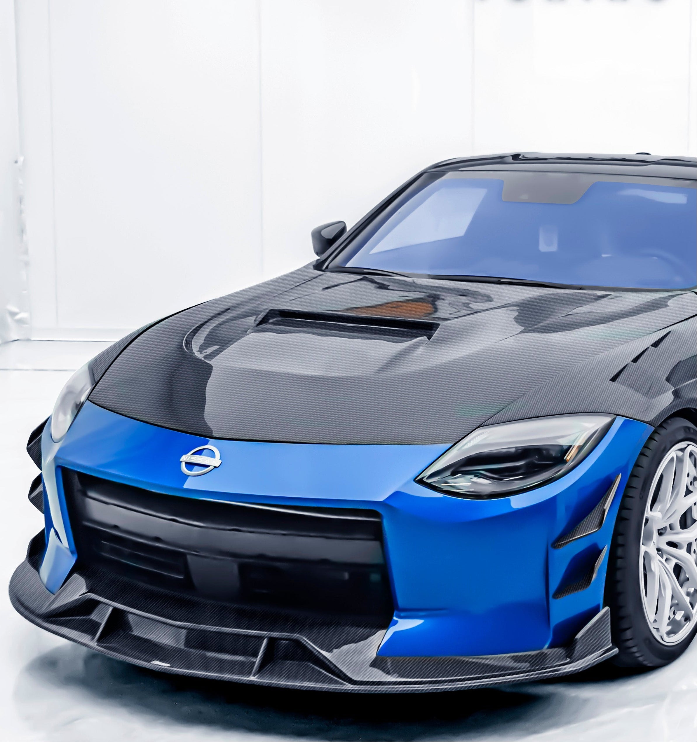 Nissan Z 400Z Nismo Proto Performance Sport RZ34 2023 2024 with Aftermarket Parts - Front Lip Splitter Carbon Fiber / FRP from CMST Tuning