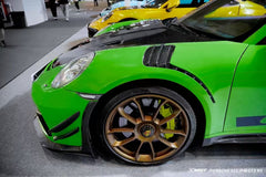 Porsche 991 991.1 911 Turbo/Turbo S/GT3RS 2012 2013 2014 2015 2016 & 991 991.2 911 Turbo/Turbo S/GT3RS/GT2RS 2017 2018 2019 with Aftermarket Parts - Front Canards Carbon Fiber / FRP from CMST Tuning