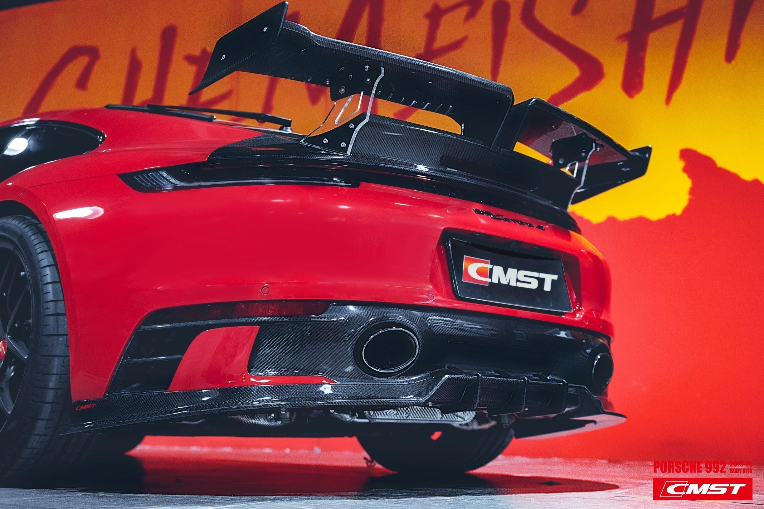992 Targa Rear Defuser Porsche 992 992.1 S/T/4S/ Targa 4/S/GTS Aftermarket Parts CMST Tuning ...