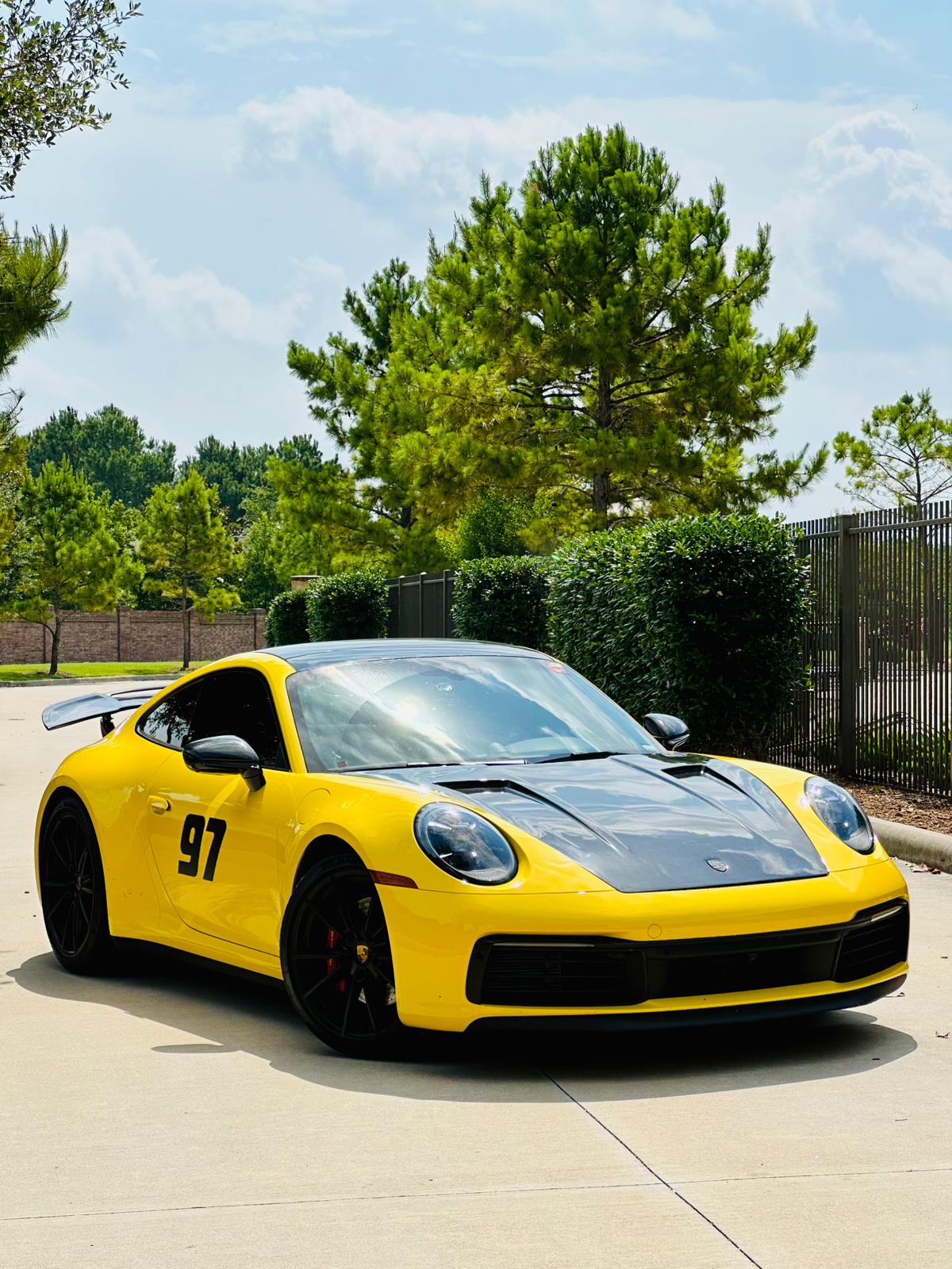 Porsche 911 992 992.1 Carrera Base/S/T/4/4S/Targa 4/ Targa 4S/GTS/Turbo/Turbo S 2020 2021 2022 2023 2024 & 911 992 992.2 Carrera Base/S/T/4/4S/Targa 4/ Targa 4S/GTS/Turbo/Turbo S 2025 with Aftermarket Parts - Hood Carbon Fiber / FRP from CMST Tuning