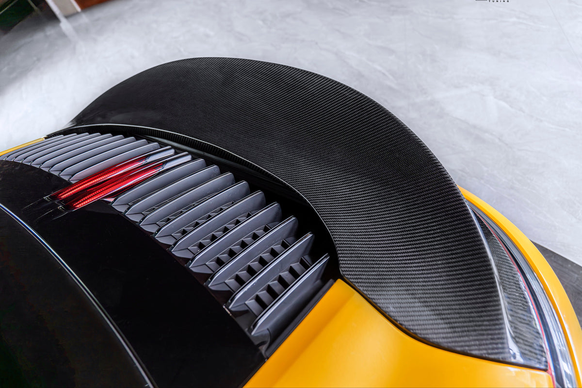 Porsche 911 992 992.1 Carerra Base/S/T/4/4S/Targa 4/Targa 4S/GTS 2020 2021 2022 2023 2024 with Aftermarket Parts - Rear Spoiler Pre-preg Carbon Fiber / FRP from CMST Tuning