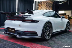 Porsche 911 992 992.1 Carerra Base/S/T/4/4S/Targa 4/Targa 4S/GTS 2020-2024 with Aftermarket Parts - V1 Style Carbon Fiber & FRP Rear Spoiler from CMST Tuning