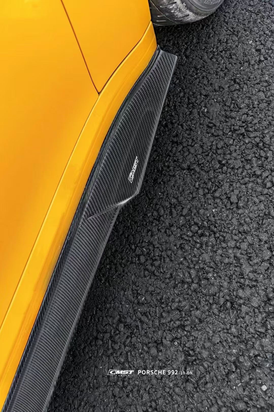 Porsche 911 992 992.1 Carerra Base/S/T/4/4S/Targa 4/Targa 4S/GTS (Sport Design Aerokit Package only) 2020 2021 2022 2023 2024 with Aftermarket Parts - Side Skirts Carbon Fiber/FRP from CMST Tuning