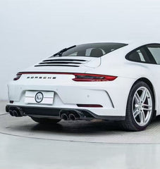 Porsche 991.1 Carrera Base/S/T 2012 2013 2014 2015 2016 (991.1 requires .2 taillights part number: PP18-002) & 991.2 Carrera Base/S/T 2017 2018 2019 with Aftermarket Parts – V1 Style Rear Bumper & Diffuser Dry Pre-preg Carbon Fiber/PP Polypropylene/FRP from CMST Tuning
