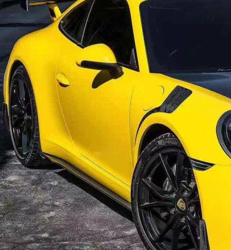 Porsche 991.1 Carrera Base/S/T 2012 2013 2014 2015 2016 &  991.2 Carrera Base/S/T 2017 2018 2019 with Aftermarket Parts - Side Skirts Carbon Fiber/FRP from CMST Tuning