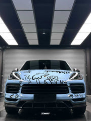 Porsche Cayenne 9Y0 9Y0.1 Base/S 2019-2023 & Cayenne 9Y3 9Y3.1 Base/S 2019-2023 (fitment not suitable for bumpers with sport design package) with Aftermarket Parts - Carbon Fiber & FRP Front Lip from CMST Tuning