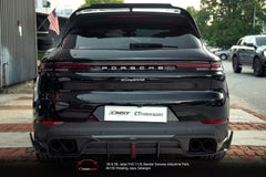Porsche Cayenne 9Y0 9Y0.2 Base/S/AWD/E-Hybrid 2024-ON & Cayenne 9Y3 9Y3.2 Base/S/AWD/E-Hybrid 2024-ON with Aftermarket Parts - Rear Diffuser & Canards Carbon Fiber / FRP from CMST Tuning