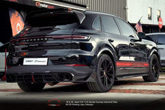 Porsche Cayenne 9Y0 9Y0.2 Base/S/AWD/E-Hybrid 2024-ON & Cayenne 9Y3 9Y3.2 Base/S/AWD/E-Hybrid 2024-ON with Aftermarket Parts - Rear Diffuser & Canards Carbon Fiber / FRP from CMST Tuning