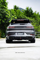 Porsche Cayenne 9Y0 9Y0.2 Base/S/AWD/E-Hybrid 2024-ON & Cayenne 9Y3 9Y3.2 Base/S/AWD/E-Hybrid 2024-ON with Aftermarket Parts - Rear Diffuser & Canards Carbon Fiber / FRP from CMST Tuning