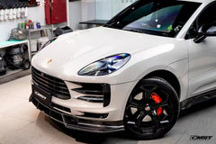 Porsche Macan 95B.2 Base / S 2019 2020 2021 with Aftermarket Parts - Front Lip Carbon Fiber / FRP from CMST Tuning