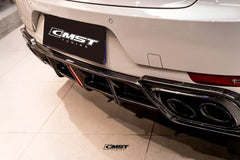 Porsche Macan 95B.1 Base/S/GTS/Sport Edition/Turbo 2015 2016 2017 2018 & Macan 95B.2 Base/S/GTS/Turbo 2019 2020 2021 with Aftermarket Parts - Rear Diffuser Carbon Fiber / FRP from CMST Tuning